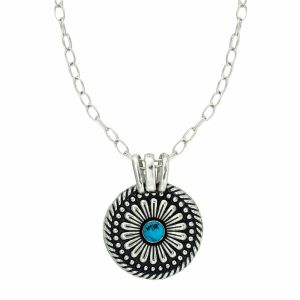 Montana Silversmiths Desert Mesa Flower Princess Pendant Necklace (NC1288TQ)